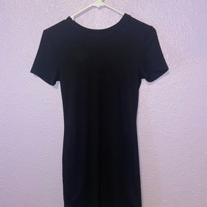 black t shirt dress